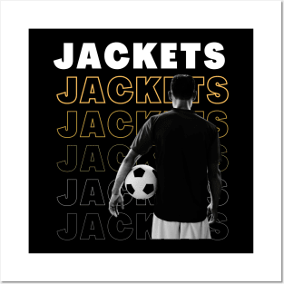 Yellow Jacket Soccer team Posters and Art